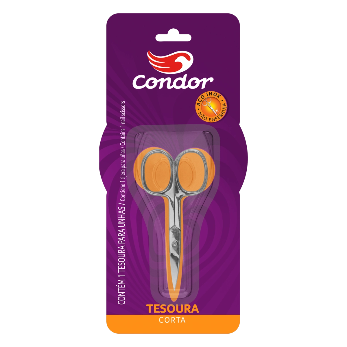 Tesoura Inox Para Unhas Condor