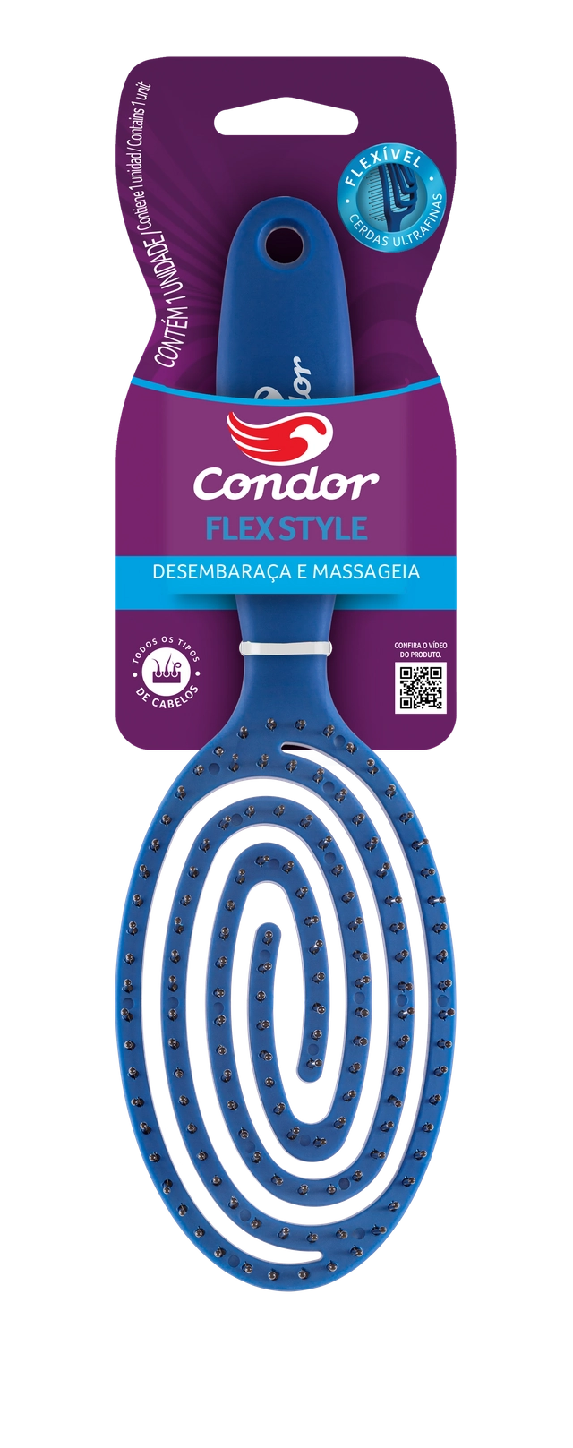 Escova Para Cabelo Oval Condor Flex Style