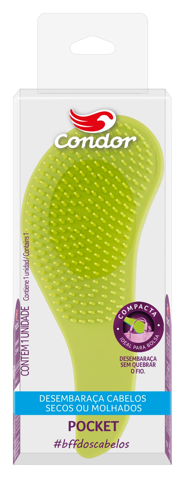 Escova Para Cabelo Pocket Condor Ref. 9716
