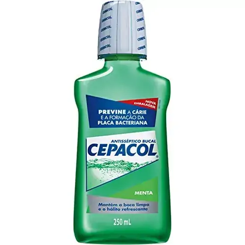 Enxaguante Bucal Antisséptico Menta Cepacol Frasco 250ml