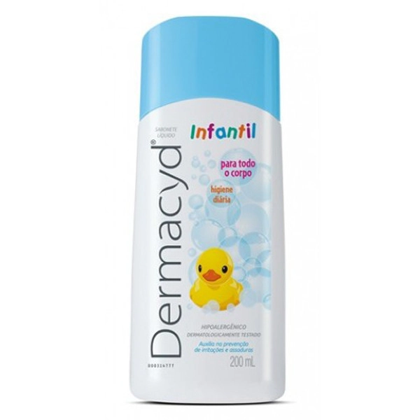 Kit Sabonete 200ml Sabonete 100ml Infantil Líquido Dermacyd