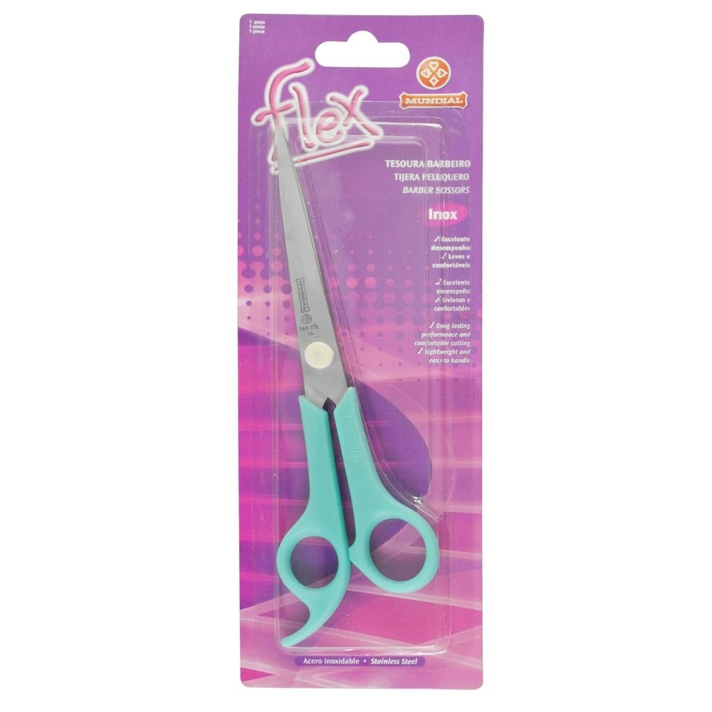 Tesoura Cabelo Mundial Tesoura Cabelo Laser 7 Flex 763 7 1un