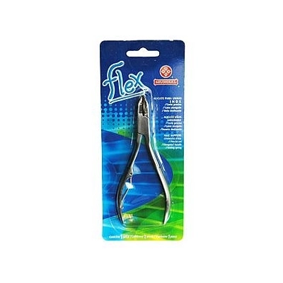 Kit Alicate Espátula Para Unhas Flex Mundial