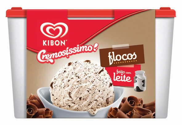 Sorvete Kibon Cremosíssimo Flocos 2l