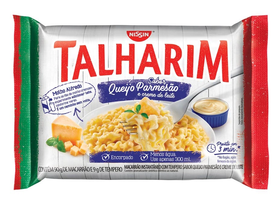 Nissin Talharim Queijo Creme Leite 9g