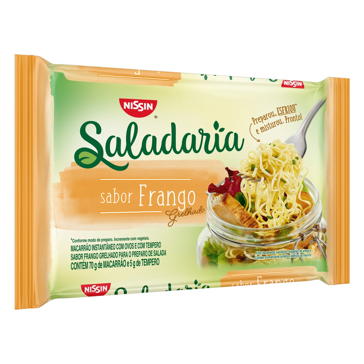 Macarrão Instantâneo Frango Grelhado Nissin Saladaria Pacote 75g