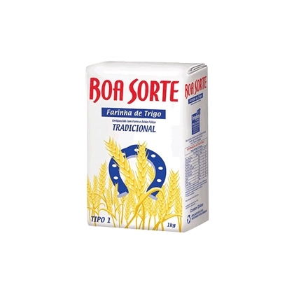Farinha De Trigo Tipo 1 Tradicional Boa Sorte Pacote 1kg