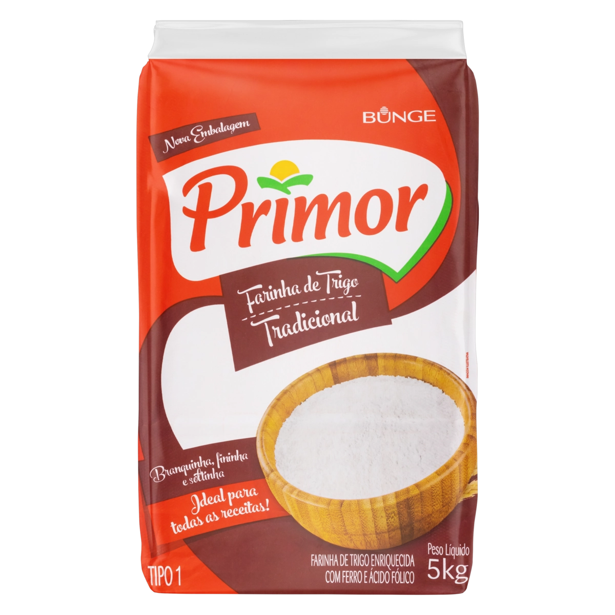 Farinha De Trigo Tipo 1 Primor Pacote 5kg