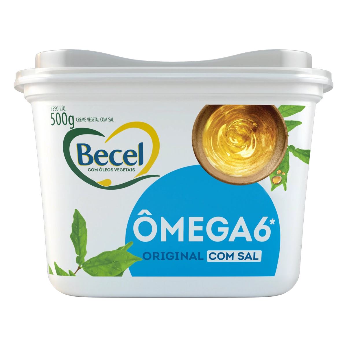 Creme Vegetal Original Com Sal Becel Pote 500g