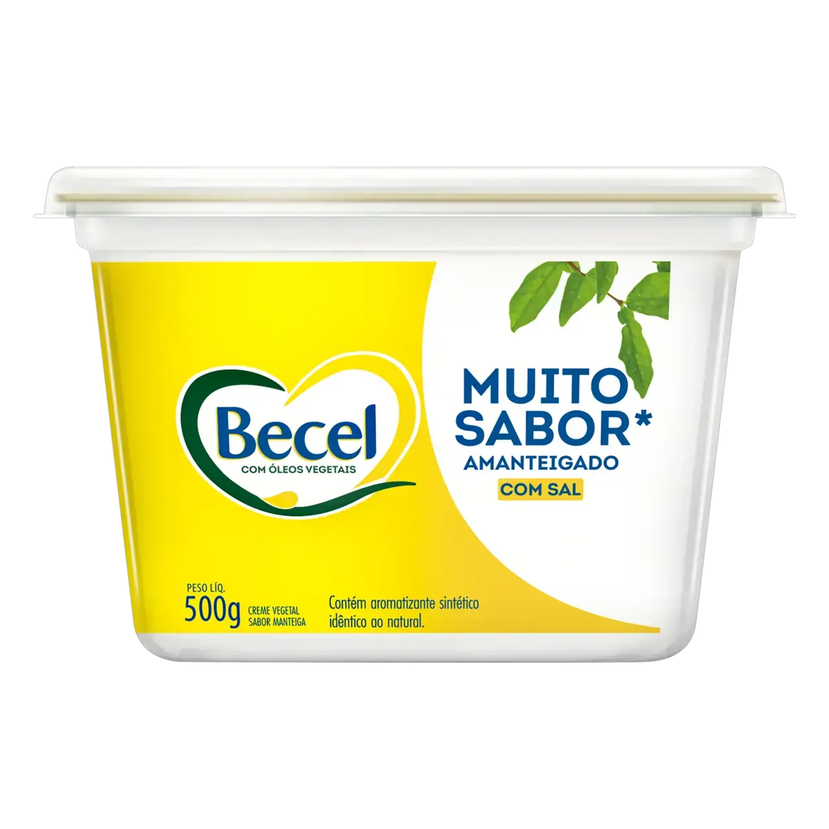 Creme Vegetal Amanteigado Com Sal Becel Pote 500g