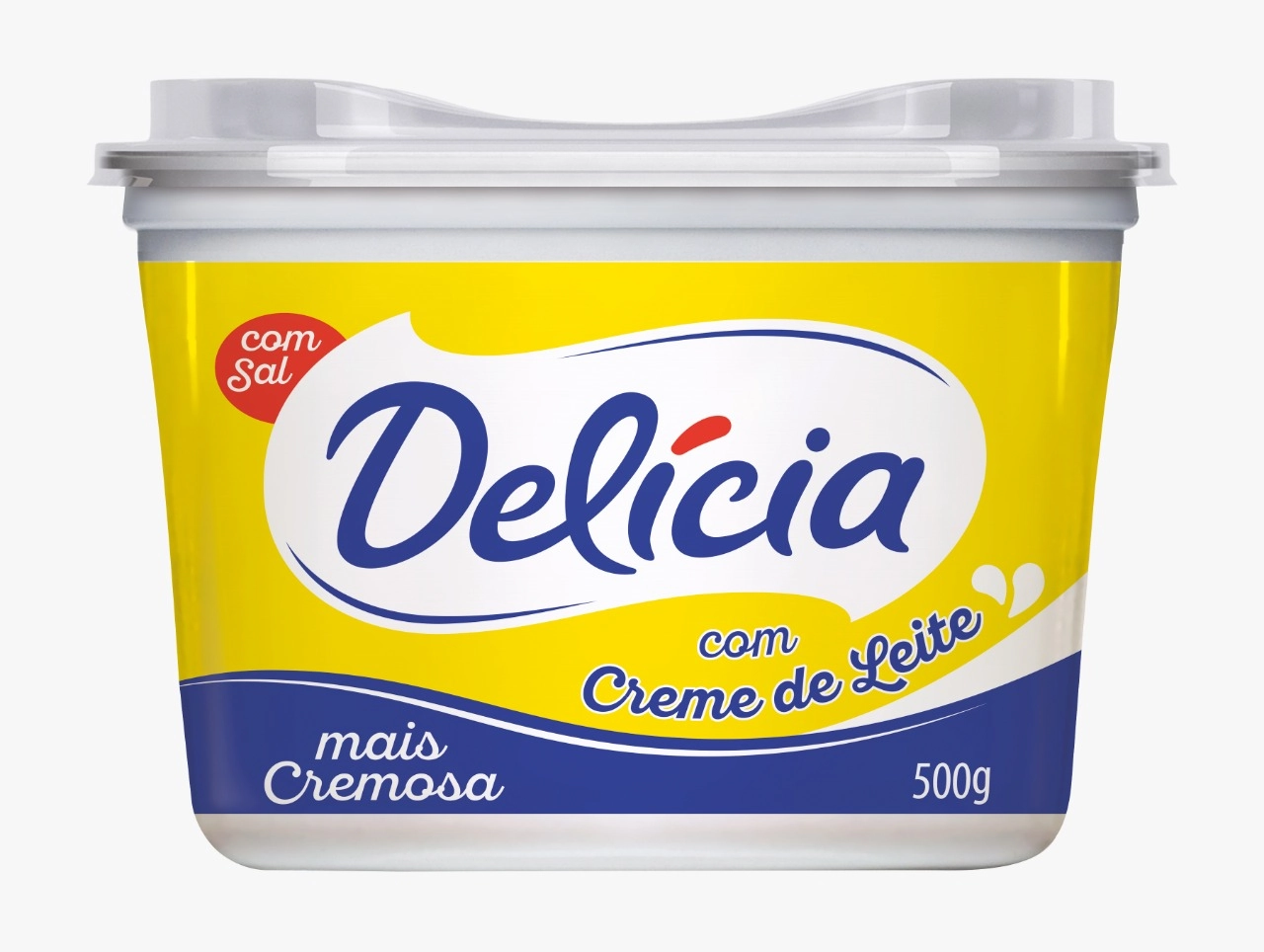 Margarina Com Sal Delícia Sabor E Cremosidade Pote 500g