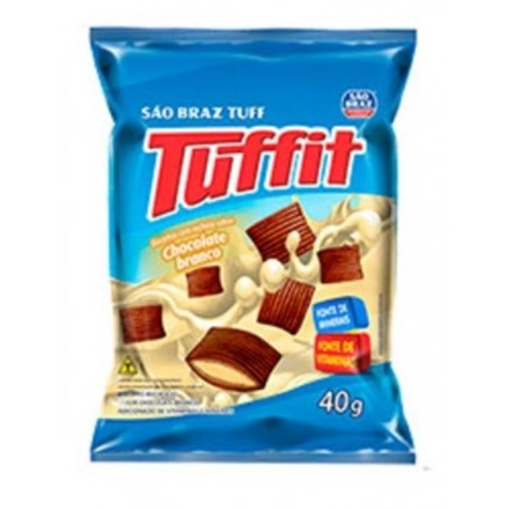 Mini Biscoito Tufs 40gr Chocolate Branco