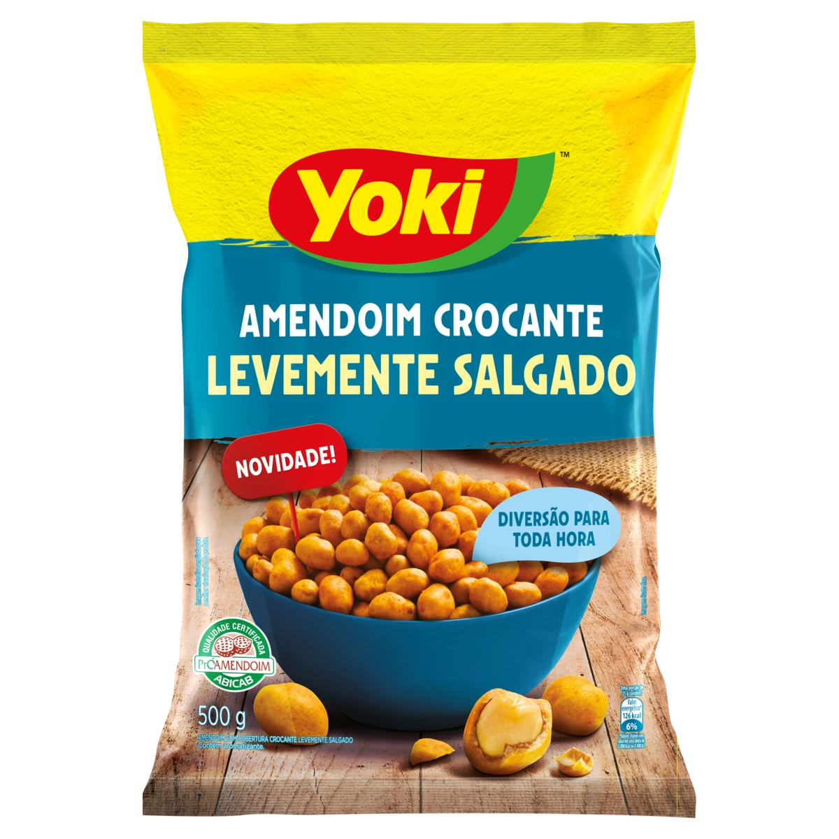 Amendoim Crocante Salgado Yoki Pacote 500g