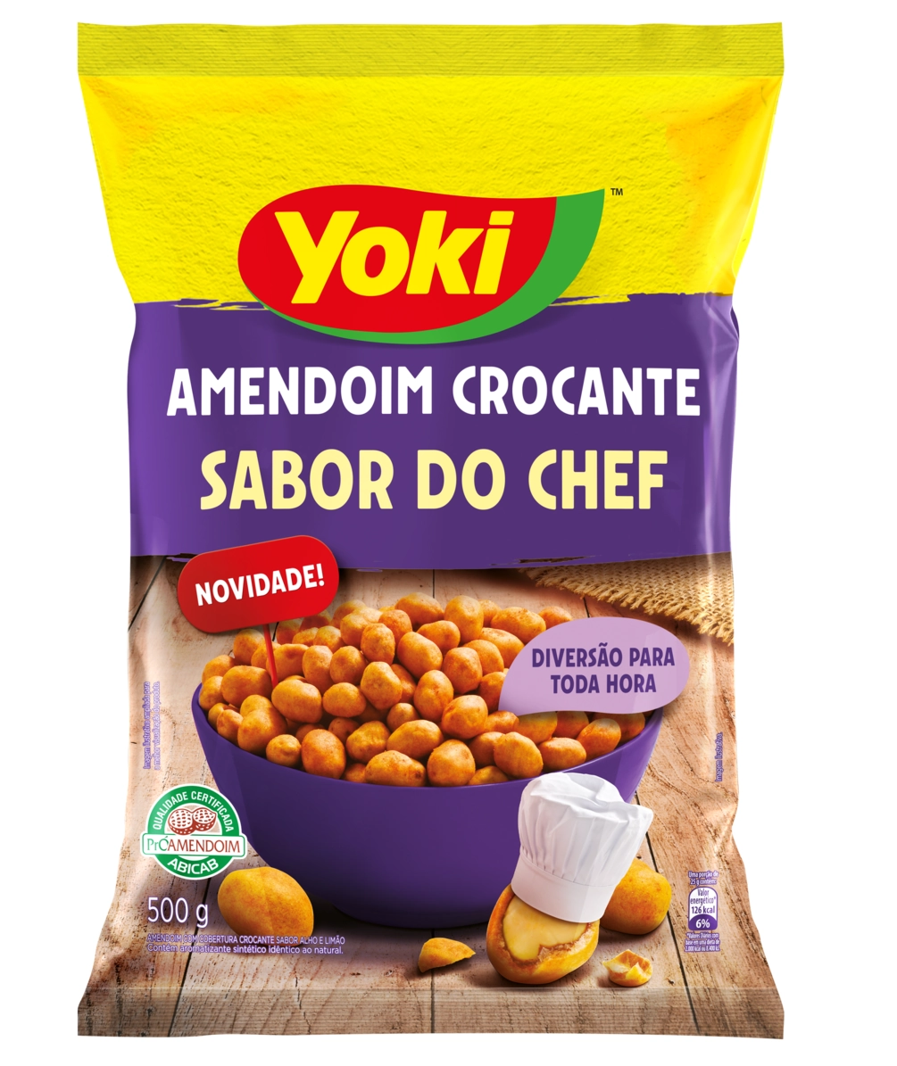 Amendoim Crocante Sabor Do Chef Yoki Pacote 500g