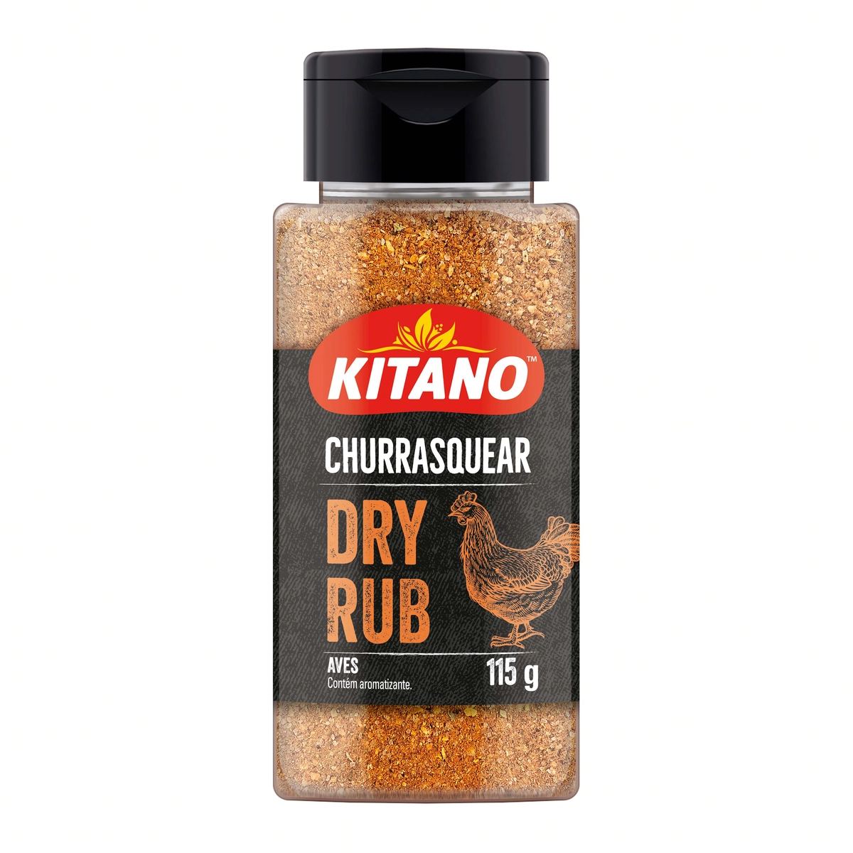 Tempero Dry Rub Para Aves Kitano Churrasquear Frasco 115g