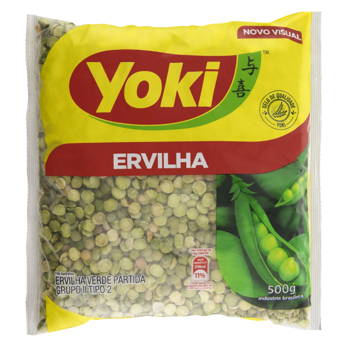Ervilha Partida Tipo 2 Yoki Pacote 400g