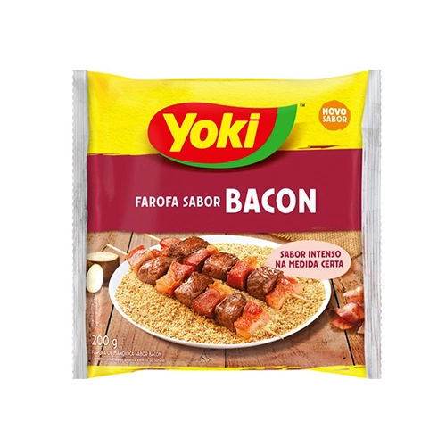 Farofa De Mandioca Bacon Yoki Pacote 200g