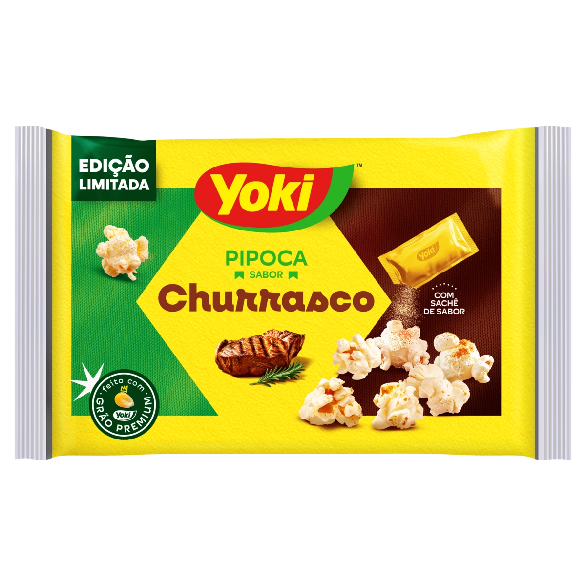 Pipoca Micro Yoki 90g Churrasco C/ Sal