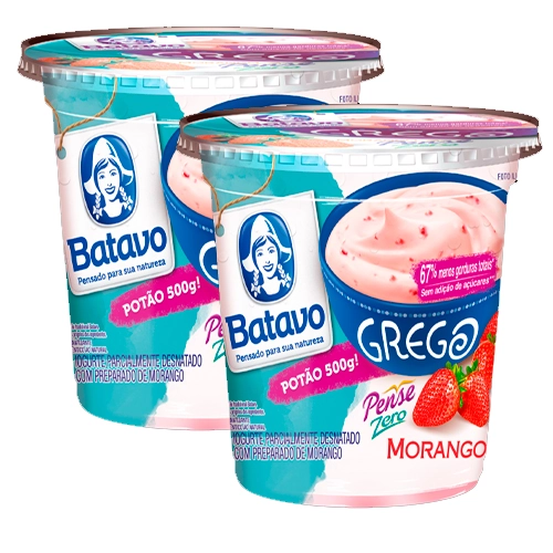 Iogurte Grego Morango Batavo Pote 450g