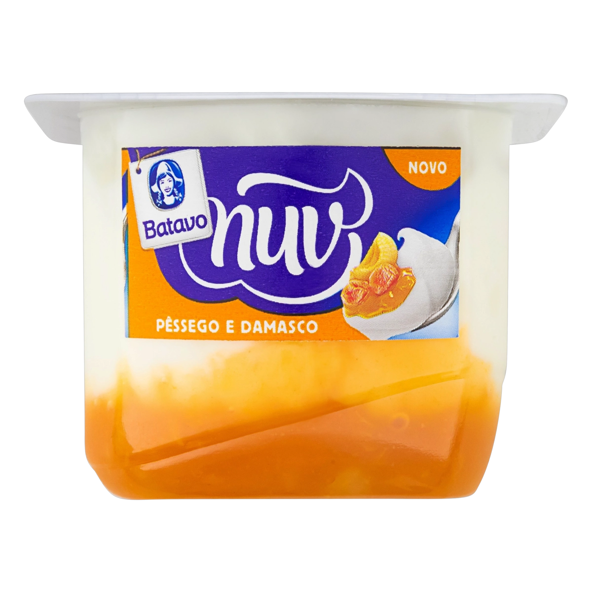 Creme Quark Calda Pêssego E Damasco Batavo Nuv Pote 100g
