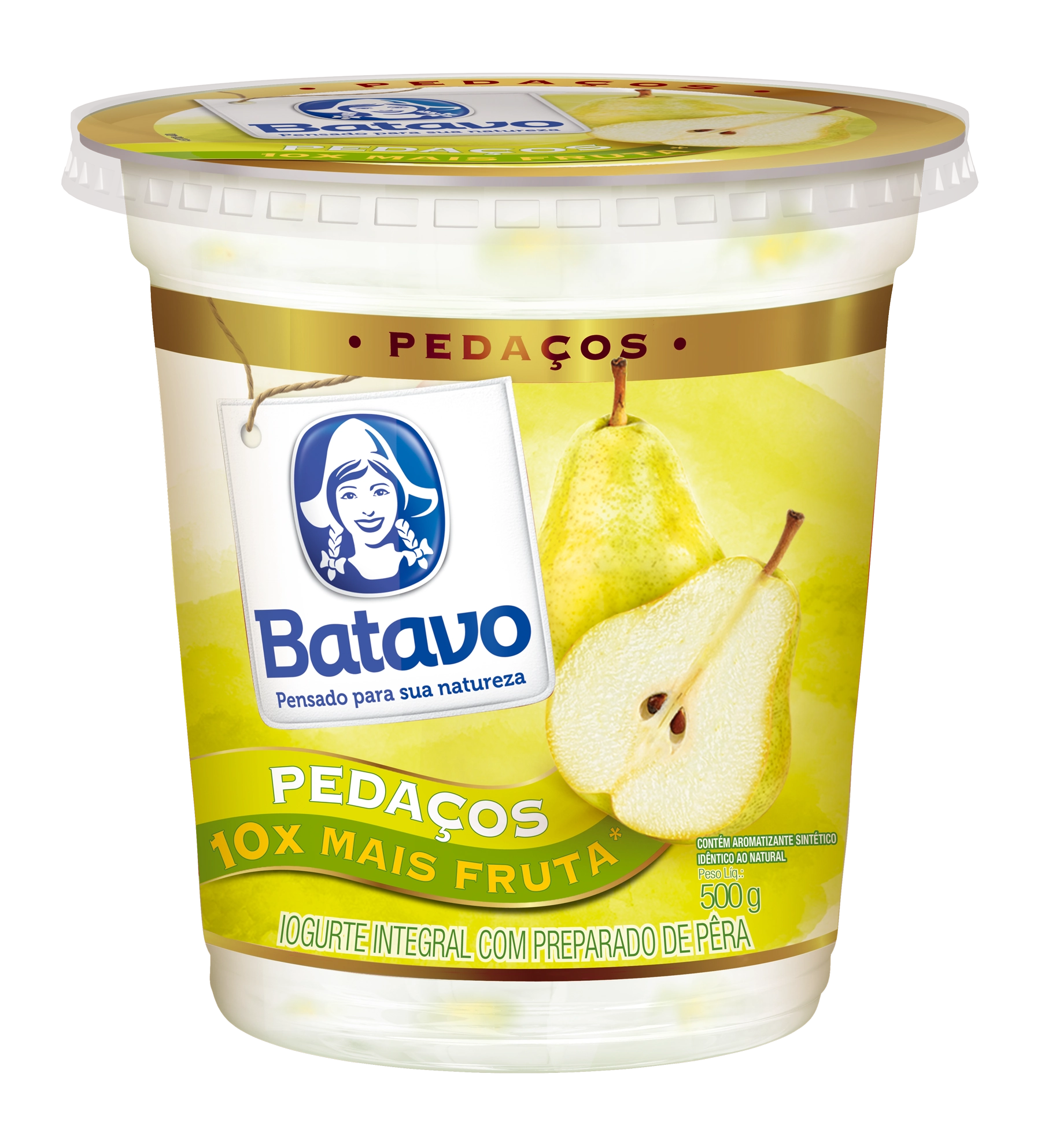 Iog. Batavo C/ped.frut 500g Pera
