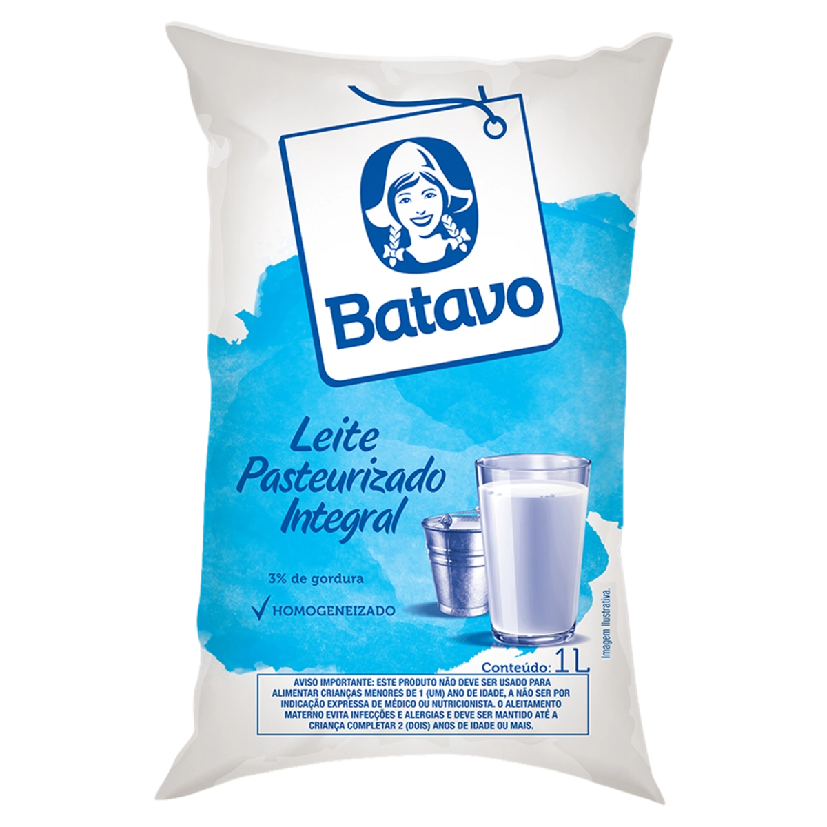 Leite Pasteurizado Batavo Integral Sc 1l