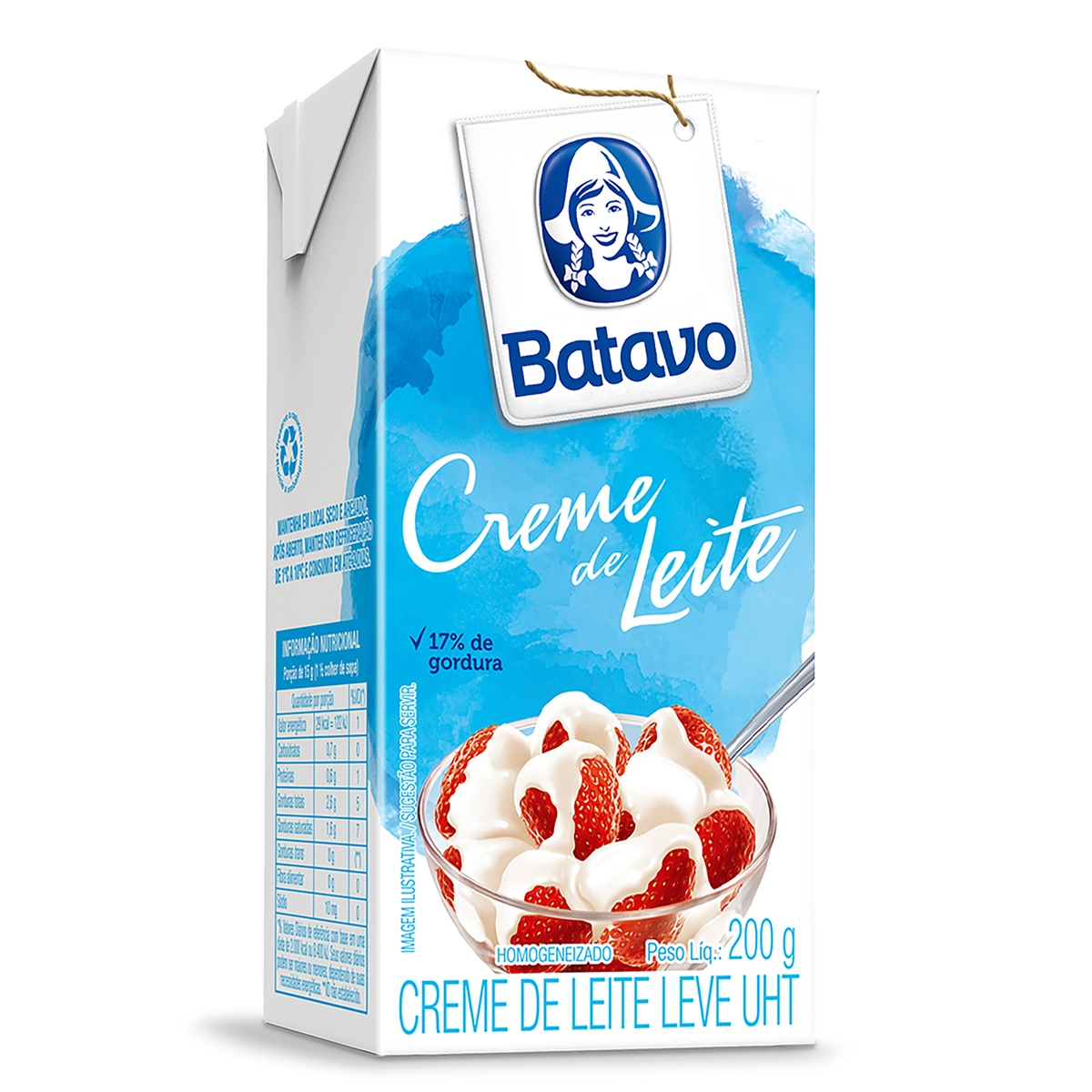 Creme De Leite Uht Leve Homogeneizado Batavo Caixa 200g