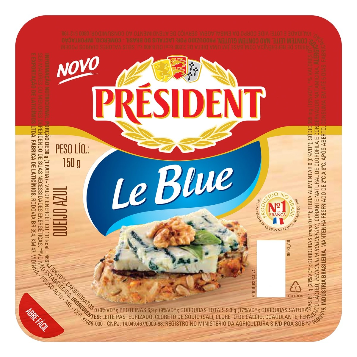 Queijo Azul Président Le Blue 150g