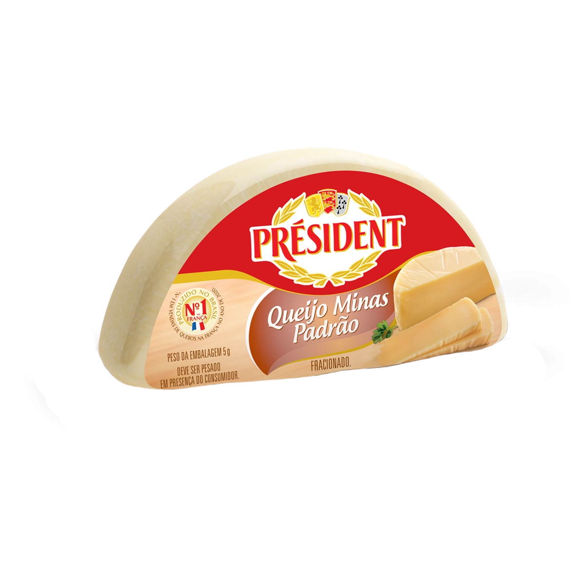 Queijo Minas Padrão Fracionado Président