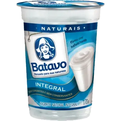 Iogurte Integral Batavo Naturais Copo 170g
