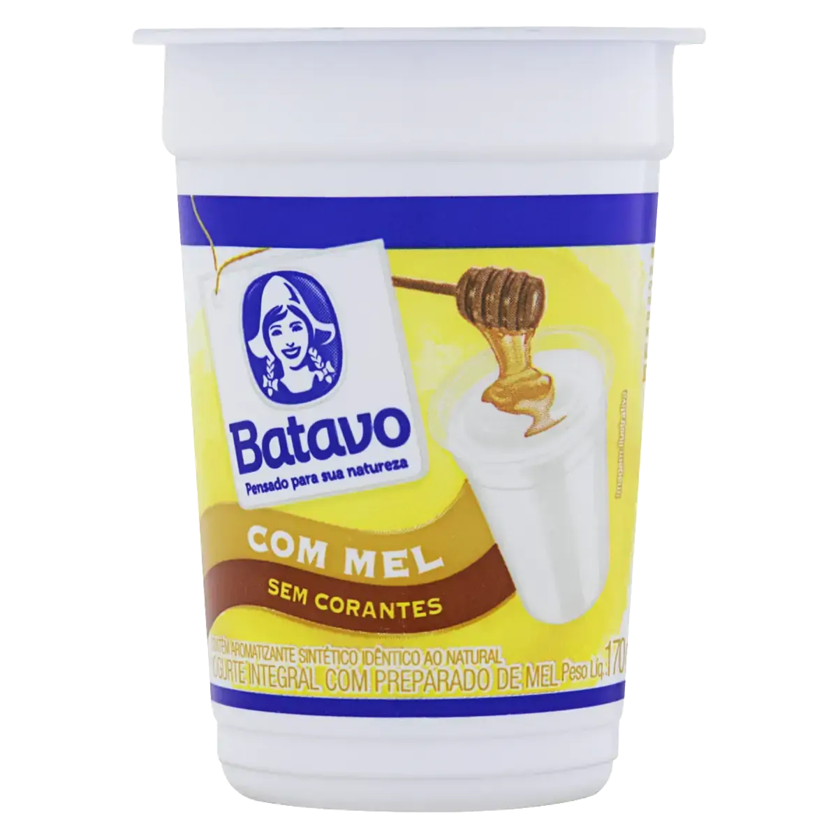 Iogurte Integral Mel Batavo Copo 170g