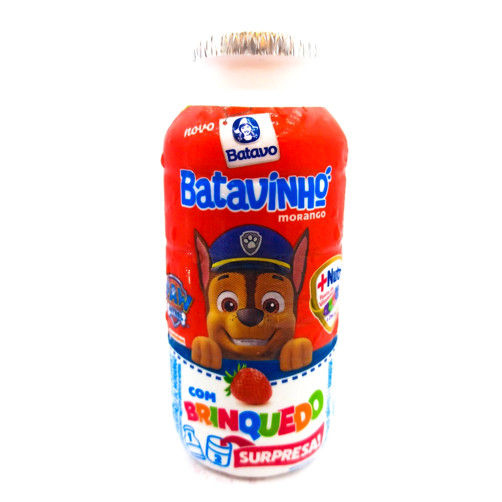 Iogurte Parcialmente Desnatado Morango Paw Patrol Batavo Batavinho Surpresa Frasco 110g