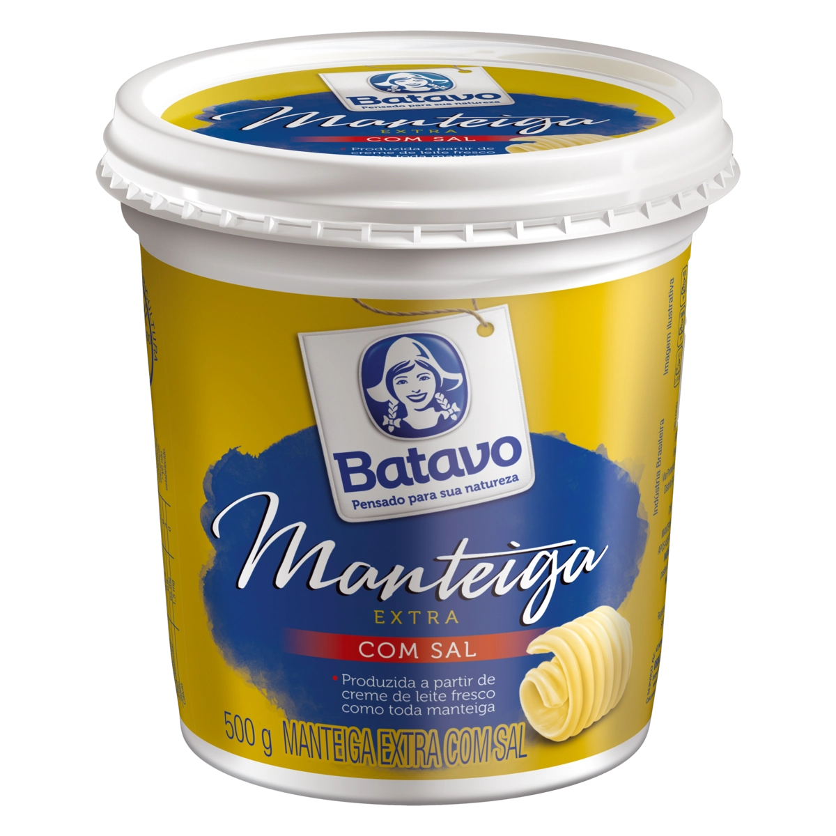 Manteiga Extra Com Sal Batavo Pote 500g
