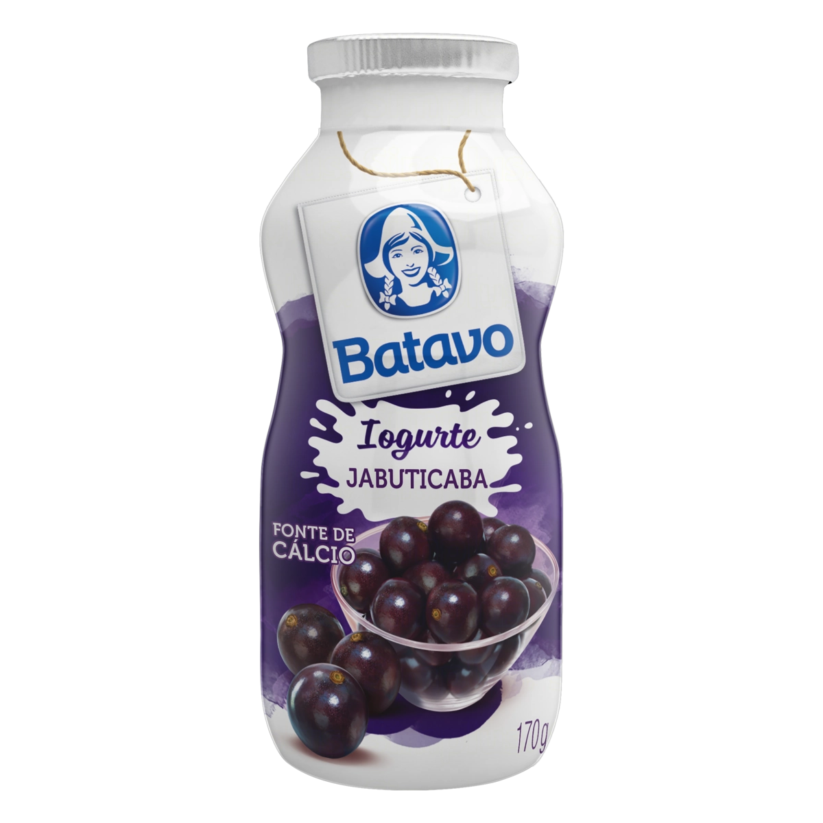 Iogurte Parcialmente Desnatado Jabuticaba Batavo Frasco 170g
