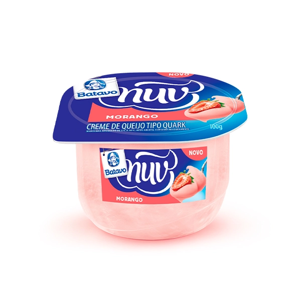 Creme Quark Morango Batavo Nuv Pote 100g