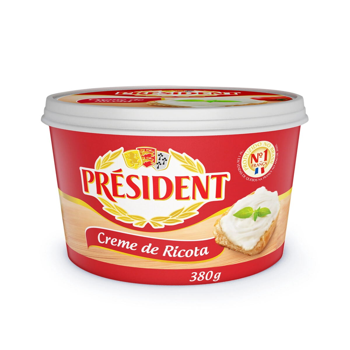 Creme De Queijo Ricota Président Pote 380g