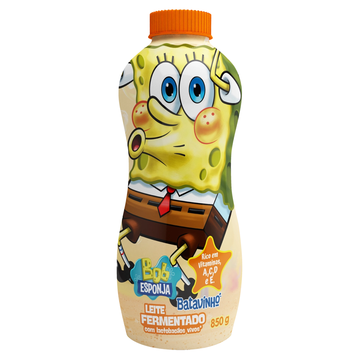 Leite Fermentado Bob Esponja Batavo Batavinho Garrafa 850g