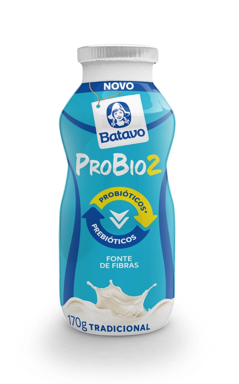 Iogurte Parcialmente Desnatado Tradicional Batavo Probio2 Frasco 170g