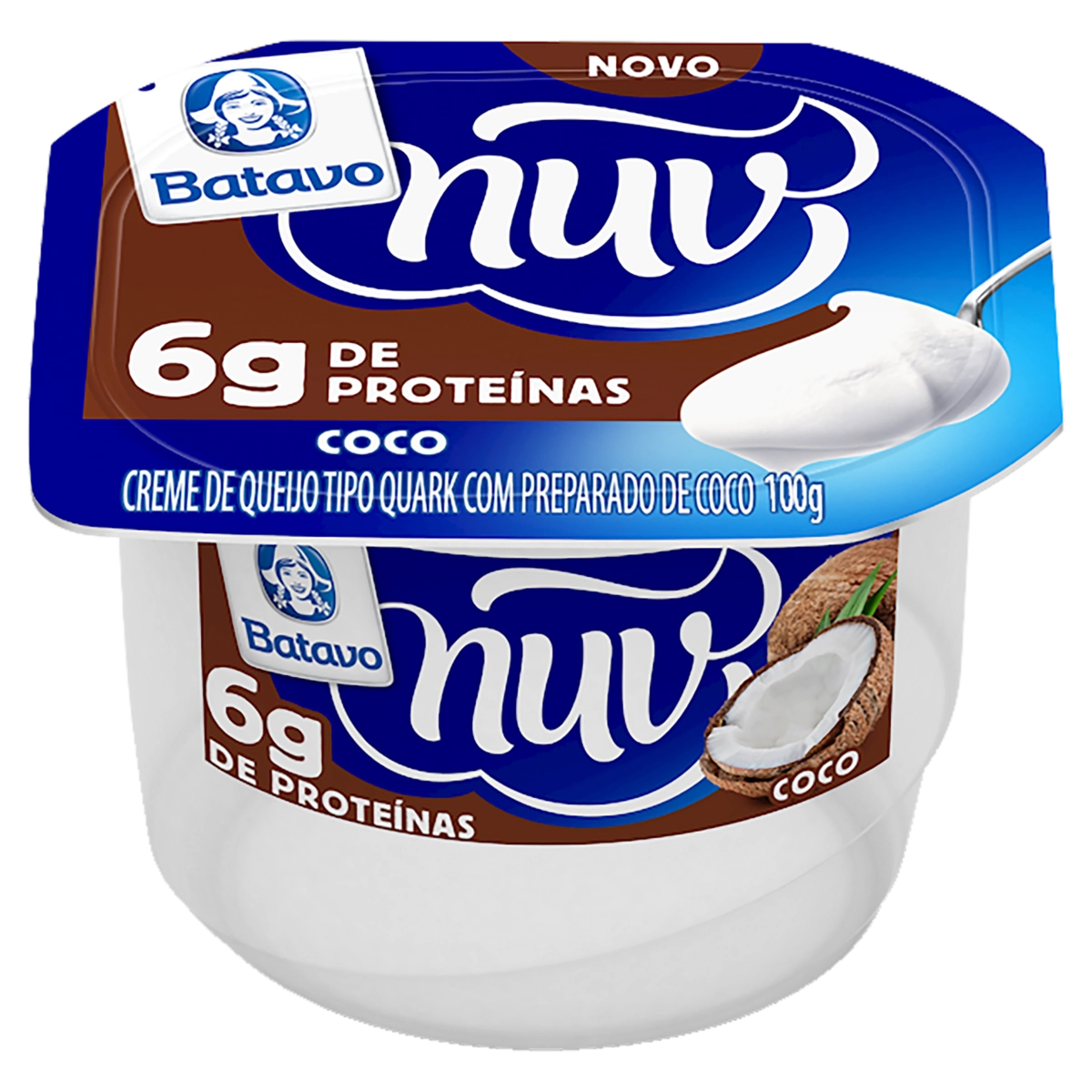 Creme Quark Coco Batavo Nuv Pote 100g