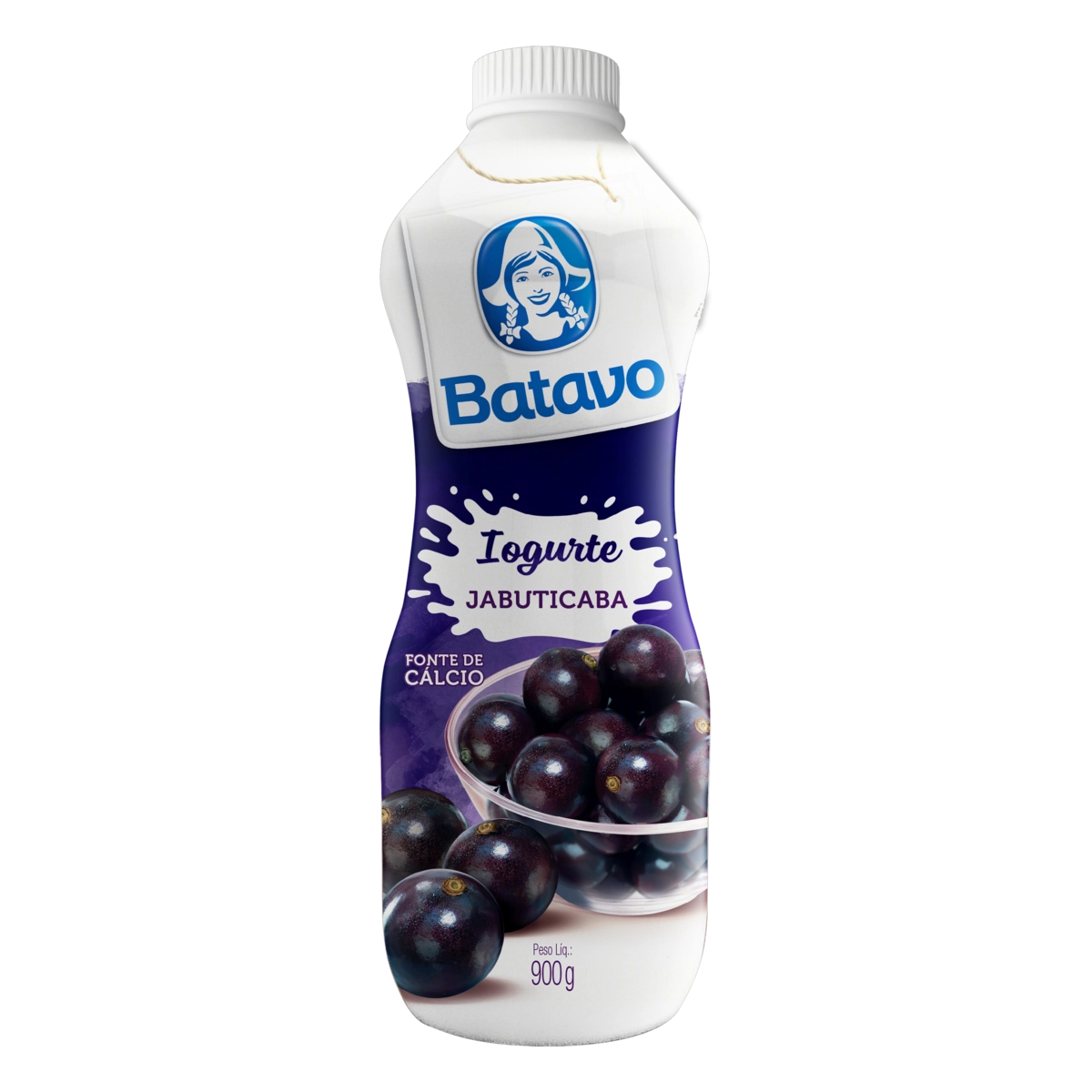 Iogurte Parcialmente Desnatado Jabuticaba Batavo Garrafa 1,15kg Embalagem Econômica