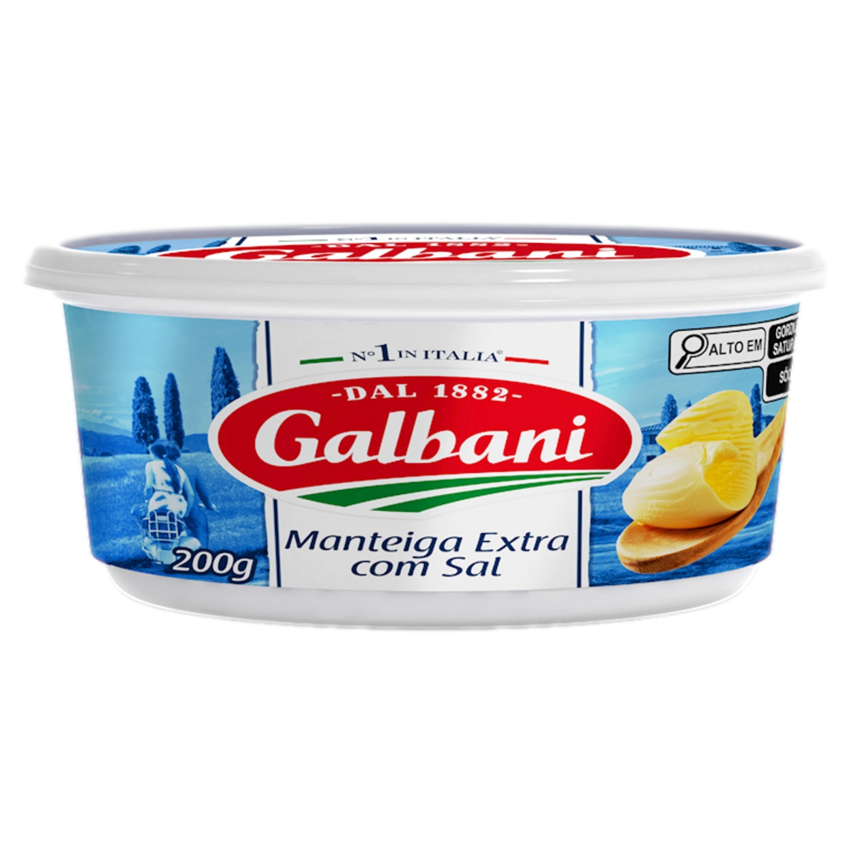 Manteiga Extra Com Sal Galbani Pote 200g