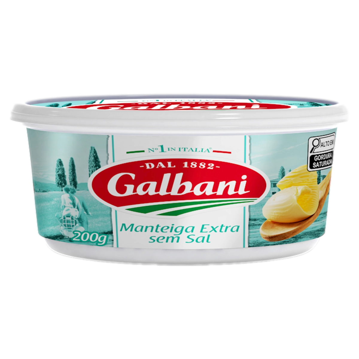 Manteiga Extra Sem Sal Galbani Pote 200g