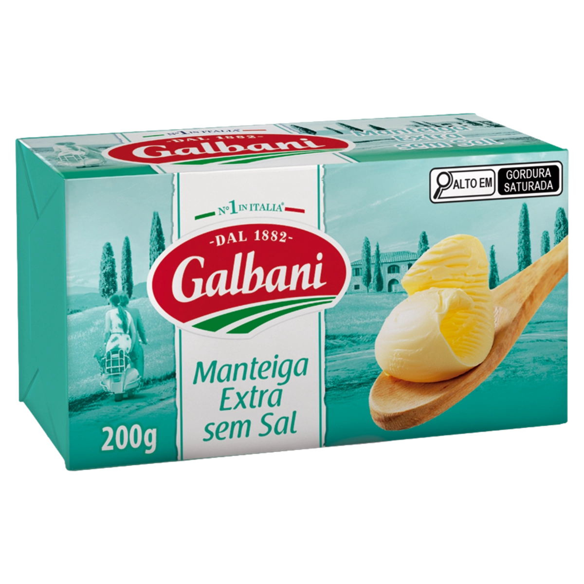 Manteiga Extra Sem Sal Galbani 200g