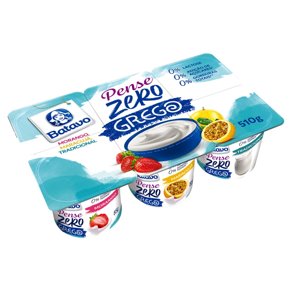 Iog Batavo Grego 510g Batido Pense Zero