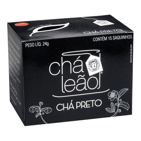 Chá Preto Natural Leão Fuze Caixa 24g 15 Unidades