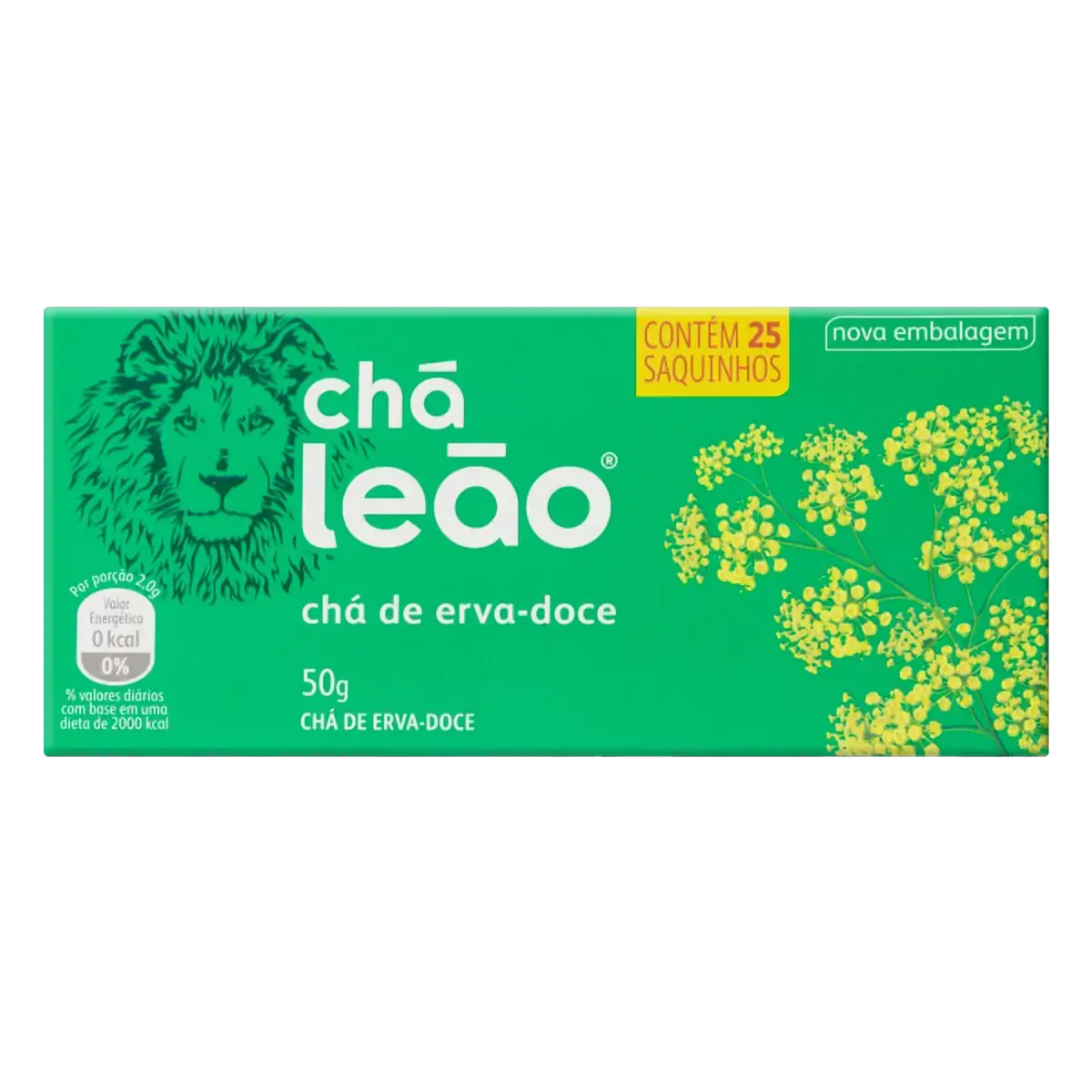 Chá Erva Doce Chá Leão Caixa 40g 25 Unidades
