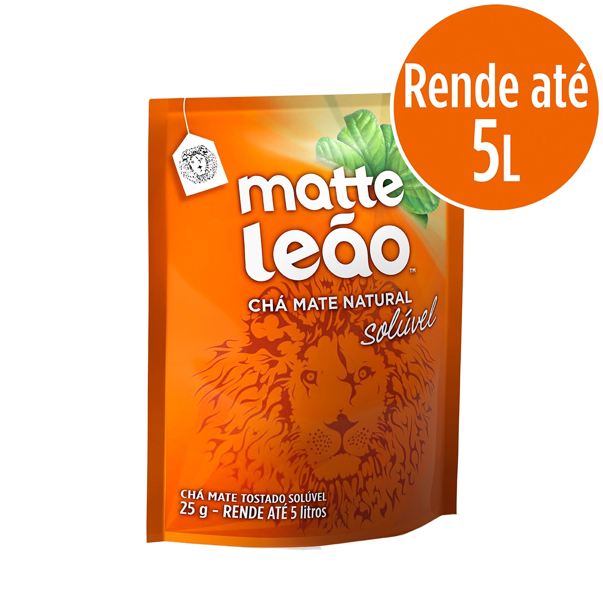 Chá Mate Natural Matte Leão Sachê 25g