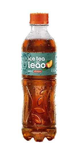 Chá Preto Ice Tea Pêssego Leão Garrafa 450ml