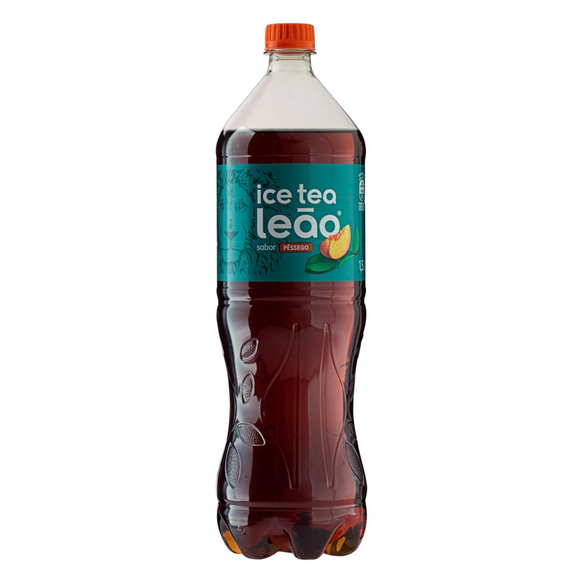 Chá Preto Ice Tea Pêssego Leão Garrafa 1,5l
