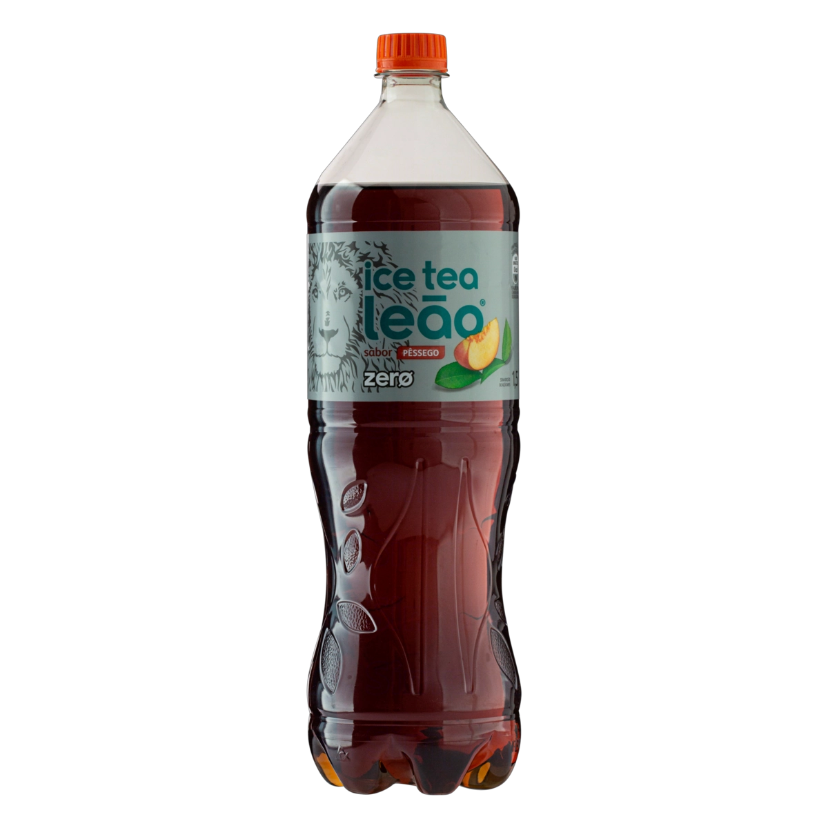 Chá Preto Ice Tea Pêssego Leão Zero Garrafa 1,5l